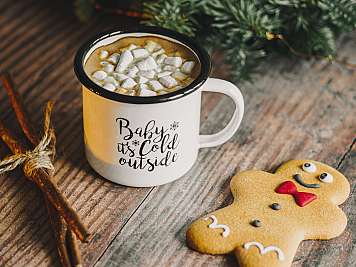 Heiße Schokolade mit Lebkuchen