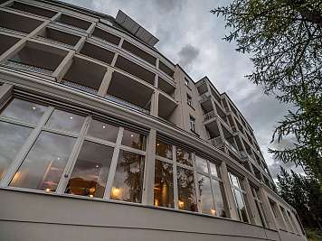Multi-storey building with balconies