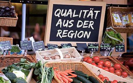 Regional fresh vegetable selection