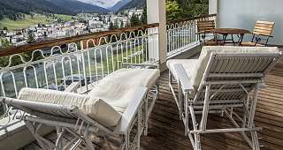 Balkon im Waldhotel Davos