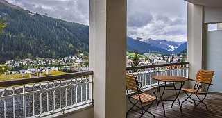 Balkon im Waldhotel Davos
