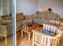 Lounge in der Spa Suite im Waldhotel Davos