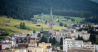Thomas Mann Suite Ausblick im Waldhotel Davos